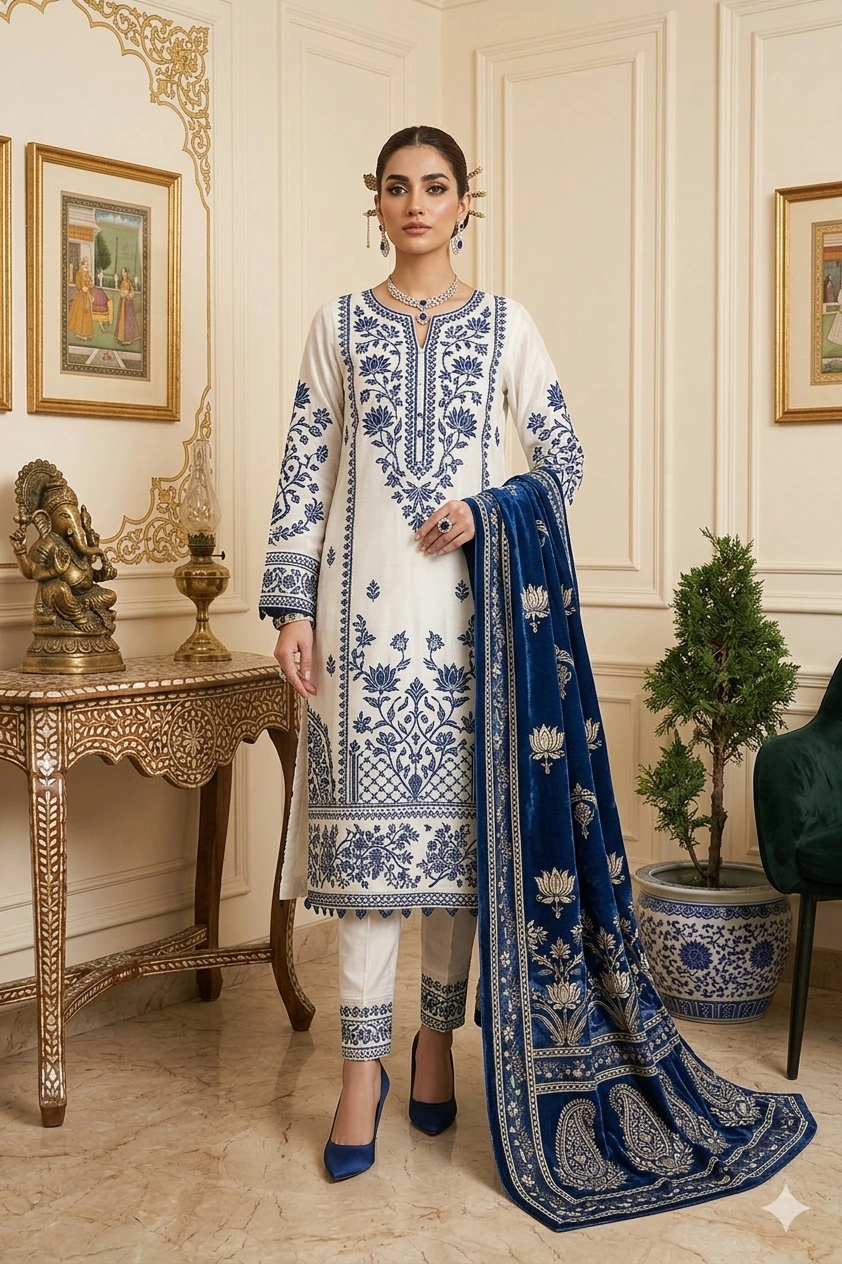 Zainab – Embroidered 3PC Zainab – Embroidered 3PC - Image 3