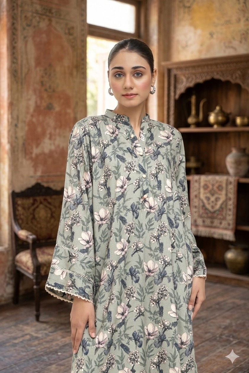 Maha – Butterfly Print 2PC Maha – Butterfly Print 2PC - Image 3